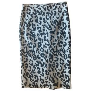 Leopard Jacquard Pencil Skirt by Iris Setlakwe | 6